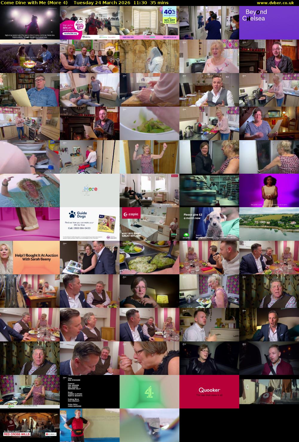 Come Dine with Me (More 4) Tuesday 24 March 2026 11:30 - 12:05