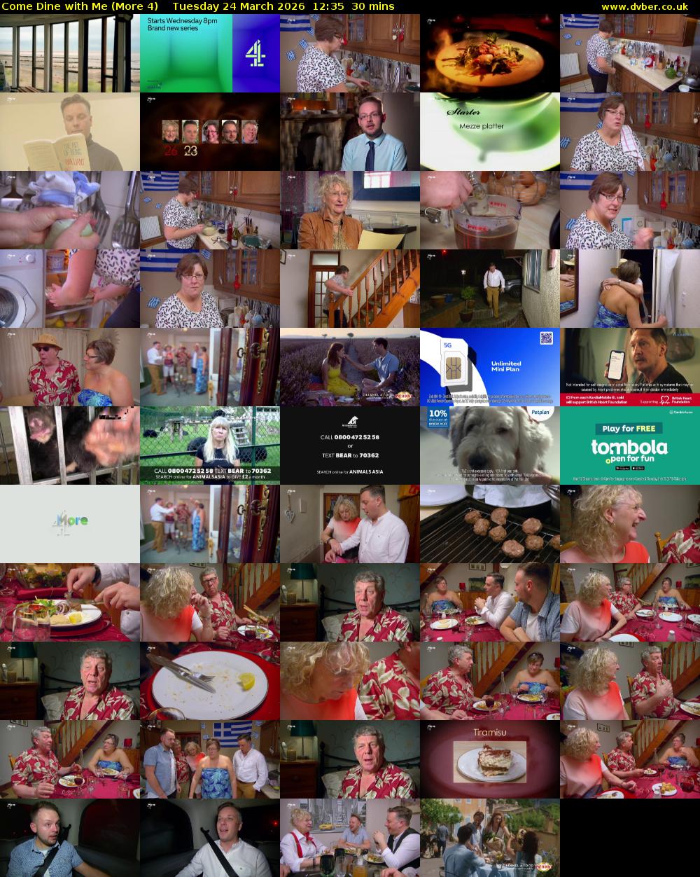 Come Dine with Me (More 4) Tuesday 24 March 2026 12:35 - 13:05