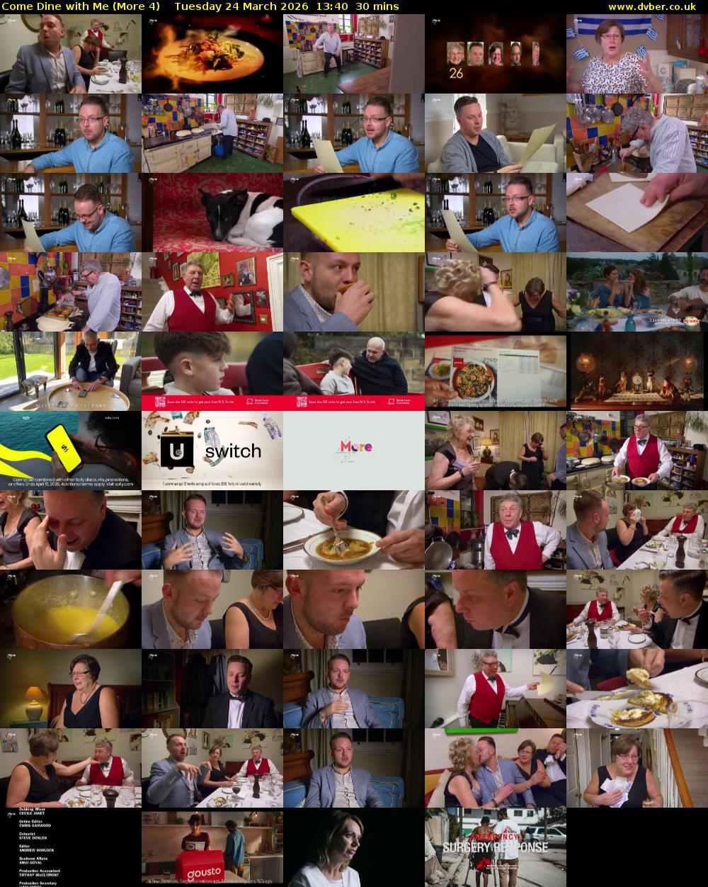 Come Dine with Me (More 4) Tuesday 24 March 2026 13:40 - 14:10