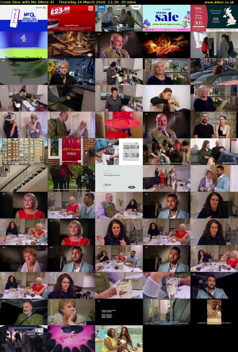 Come Dine with Me (More 4) Thursday 26 March 2026 11:30 - 12:05