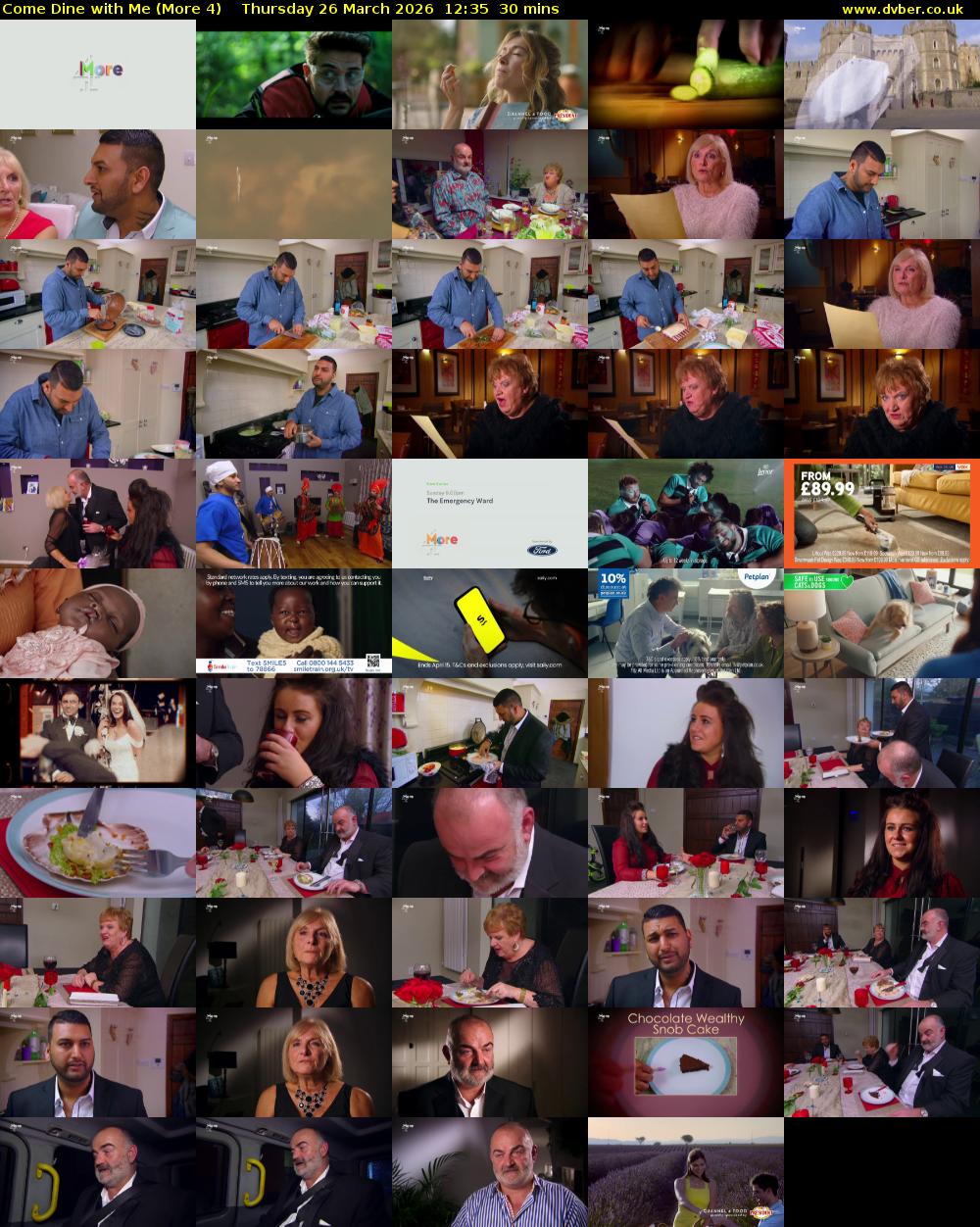 Come Dine with Me (More 4) Thursday 26 March 2026 12:35 - 13:05