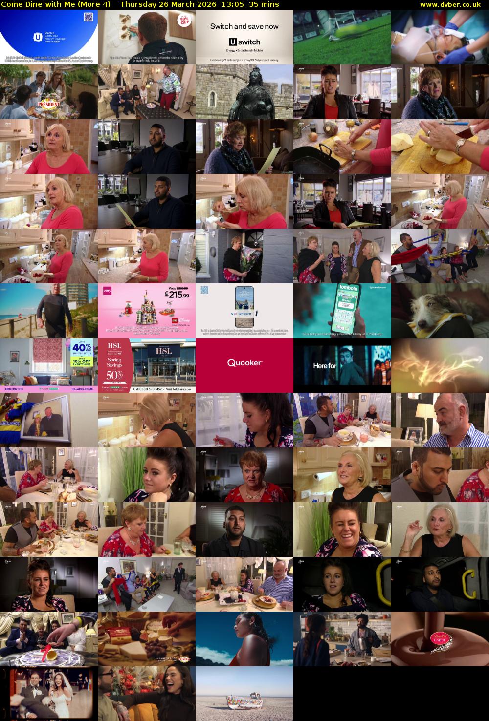 Come Dine with Me (More 4) Thursday 26 March 2026 13:05 - 13:40