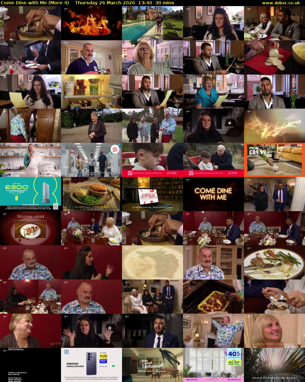 Come Dine with Me (More 4) Thursday 26 March 2026 13:40 - 14:10