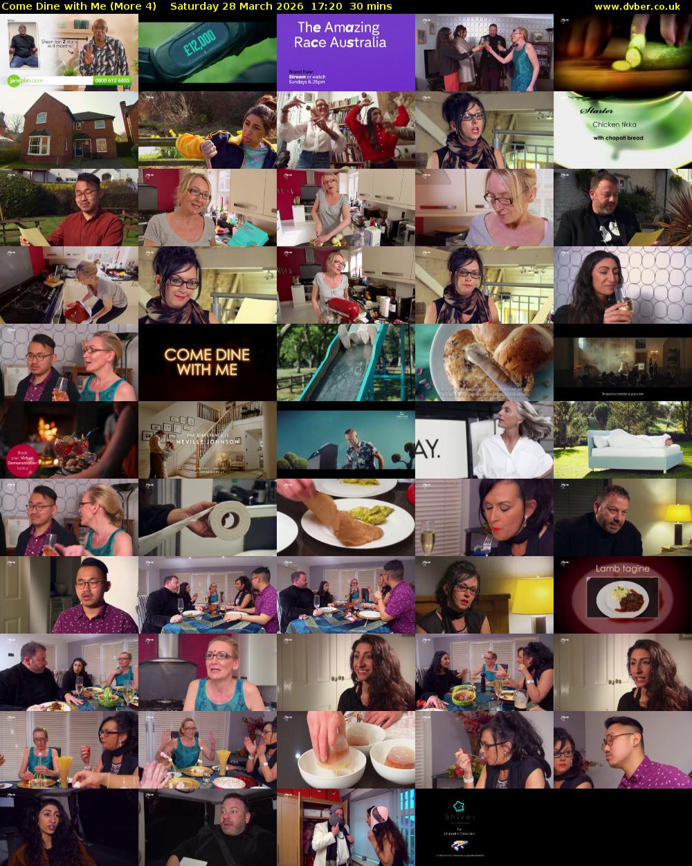 Come Dine with Me (More 4) Saturday 28 March 2026 17:20 - 17:50