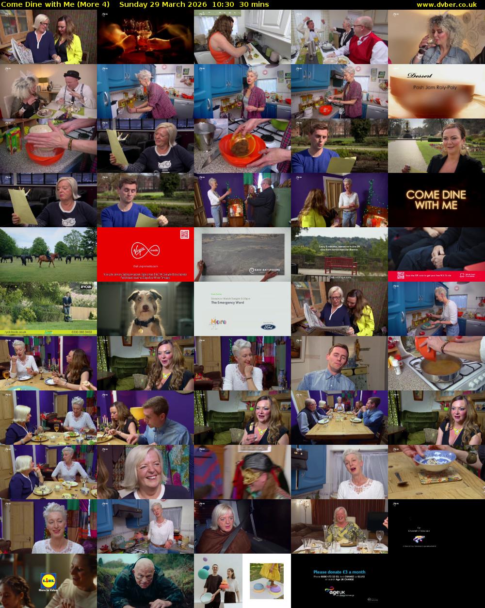 Come Dine with Me (More 4) Sunday 29 March 2026 10:30 - 11:00