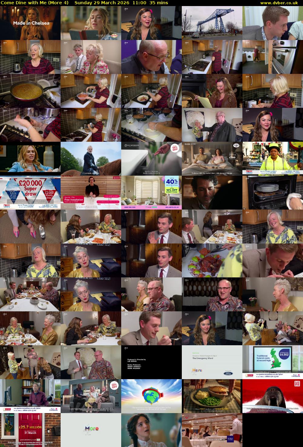 Come Dine with Me (More 4) Sunday 29 March 2026 11:00 - 11:35