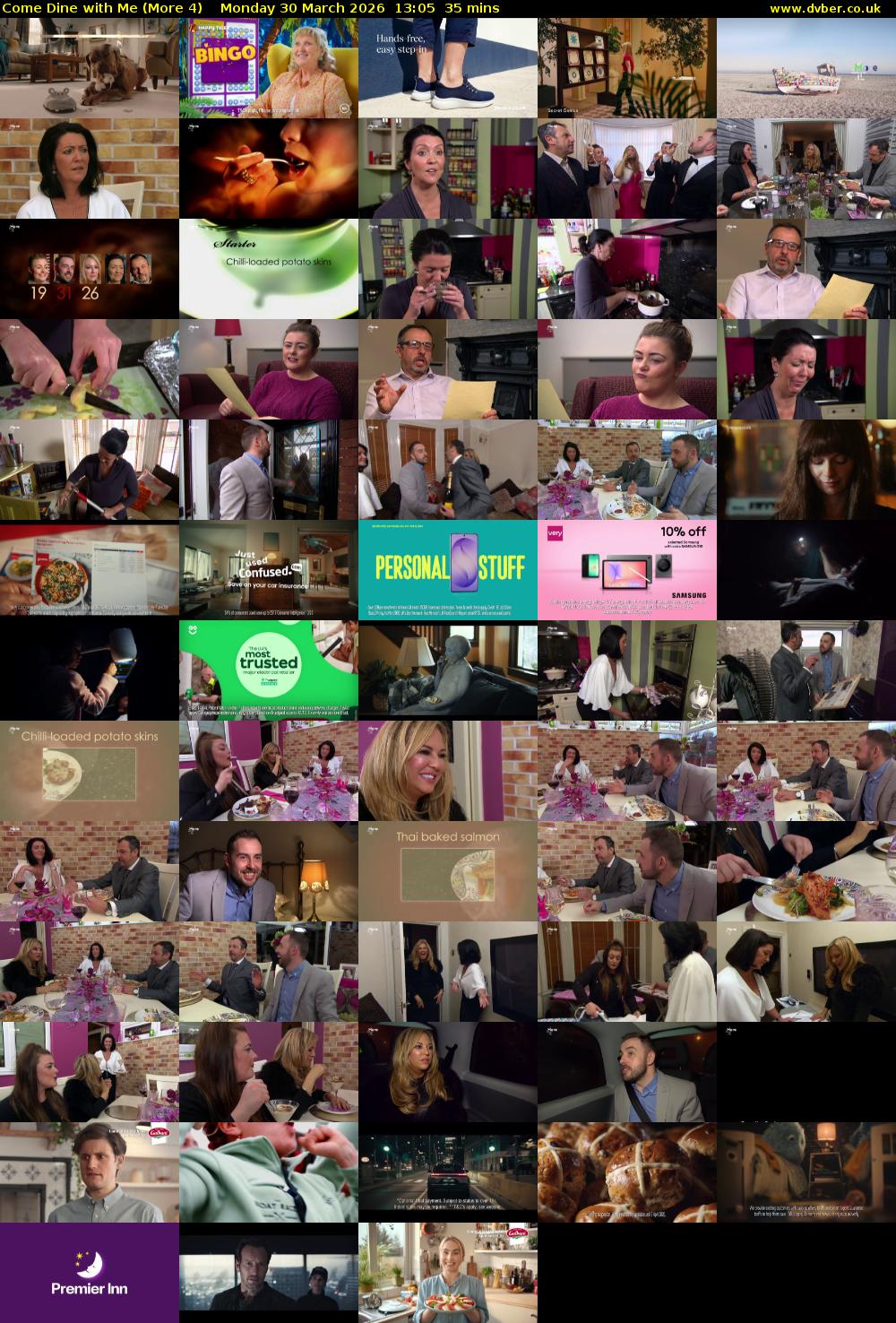 Come Dine with Me (More 4) Monday 30 March 2026 13:05 - 13:40