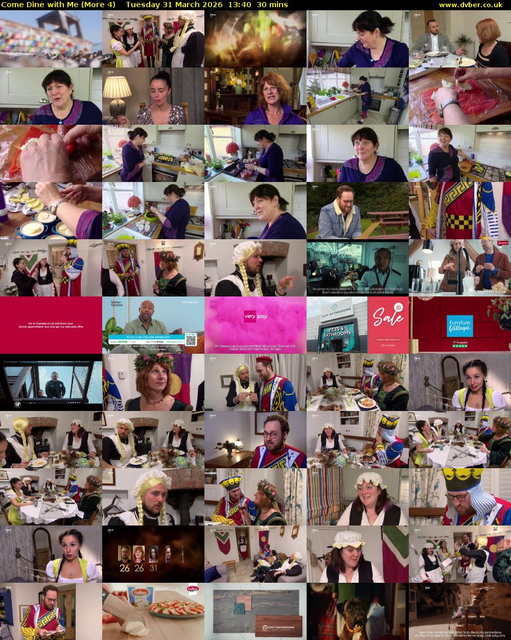 Come Dine with Me (More 4) Tuesday 31 March 2026 13:40 - 14:10