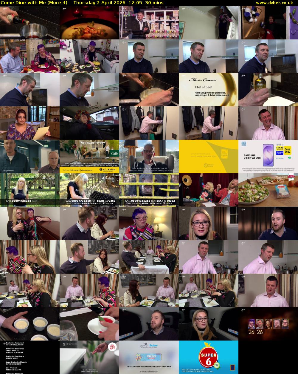Come Dine with Me (More 4) Thursday 2 April 2026 12:05 - 12:35