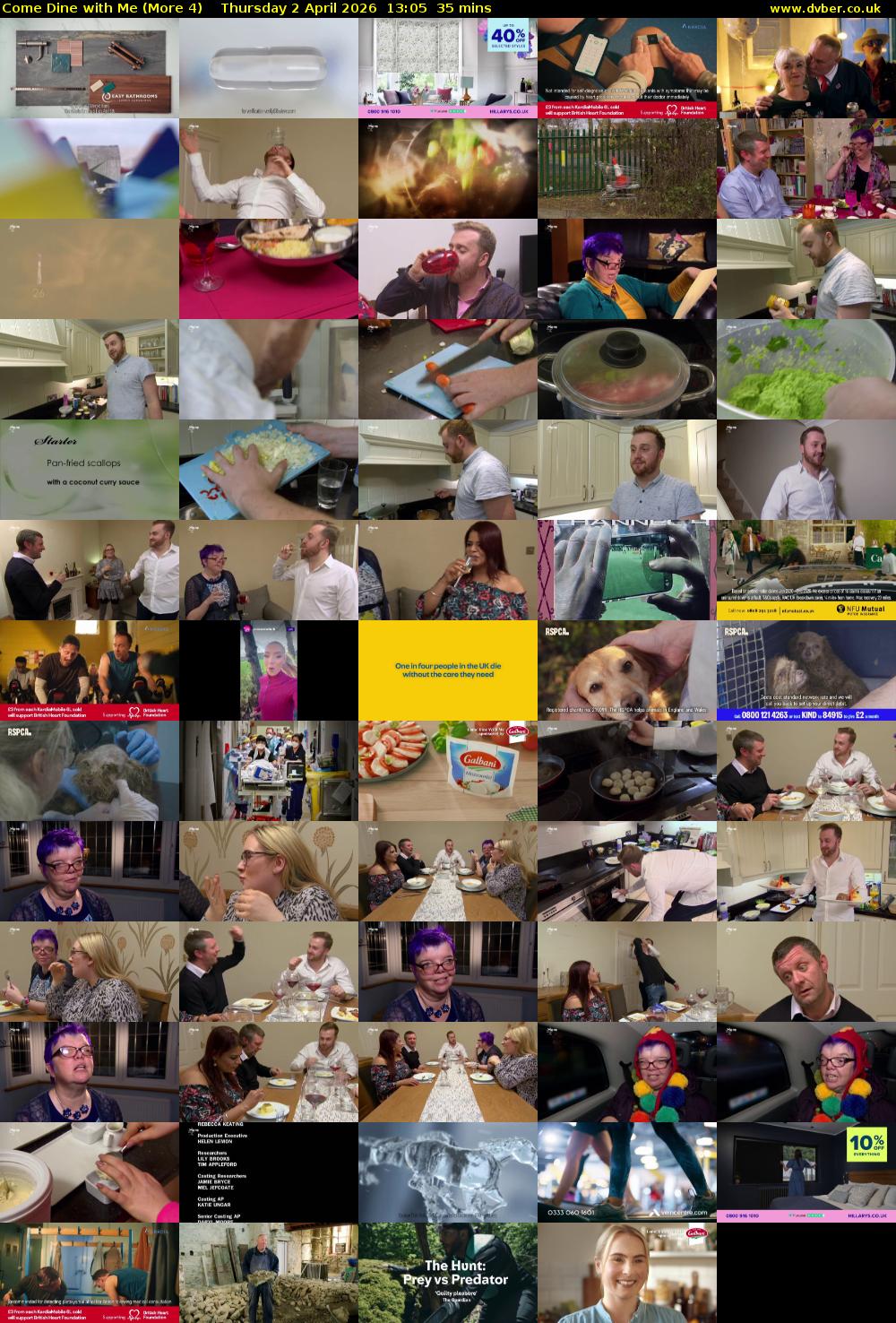 Come Dine with Me (More 4) Thursday 2 April 2026 13:05 - 13:40