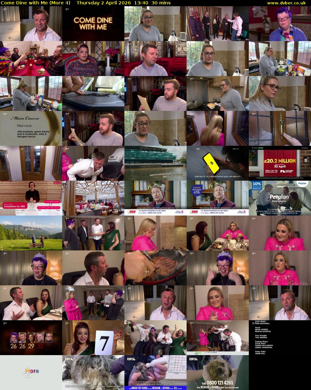Come Dine with Me (More 4) Thursday 2 April 2026 13:40 - 14:10