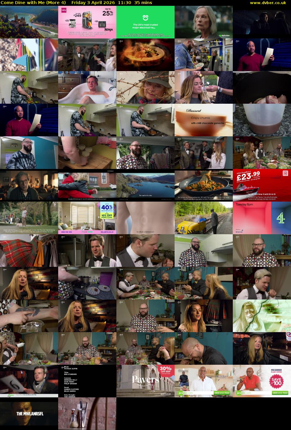 Come Dine with Me (More 4) Friday 3 April 2026 11:30 - 12:05