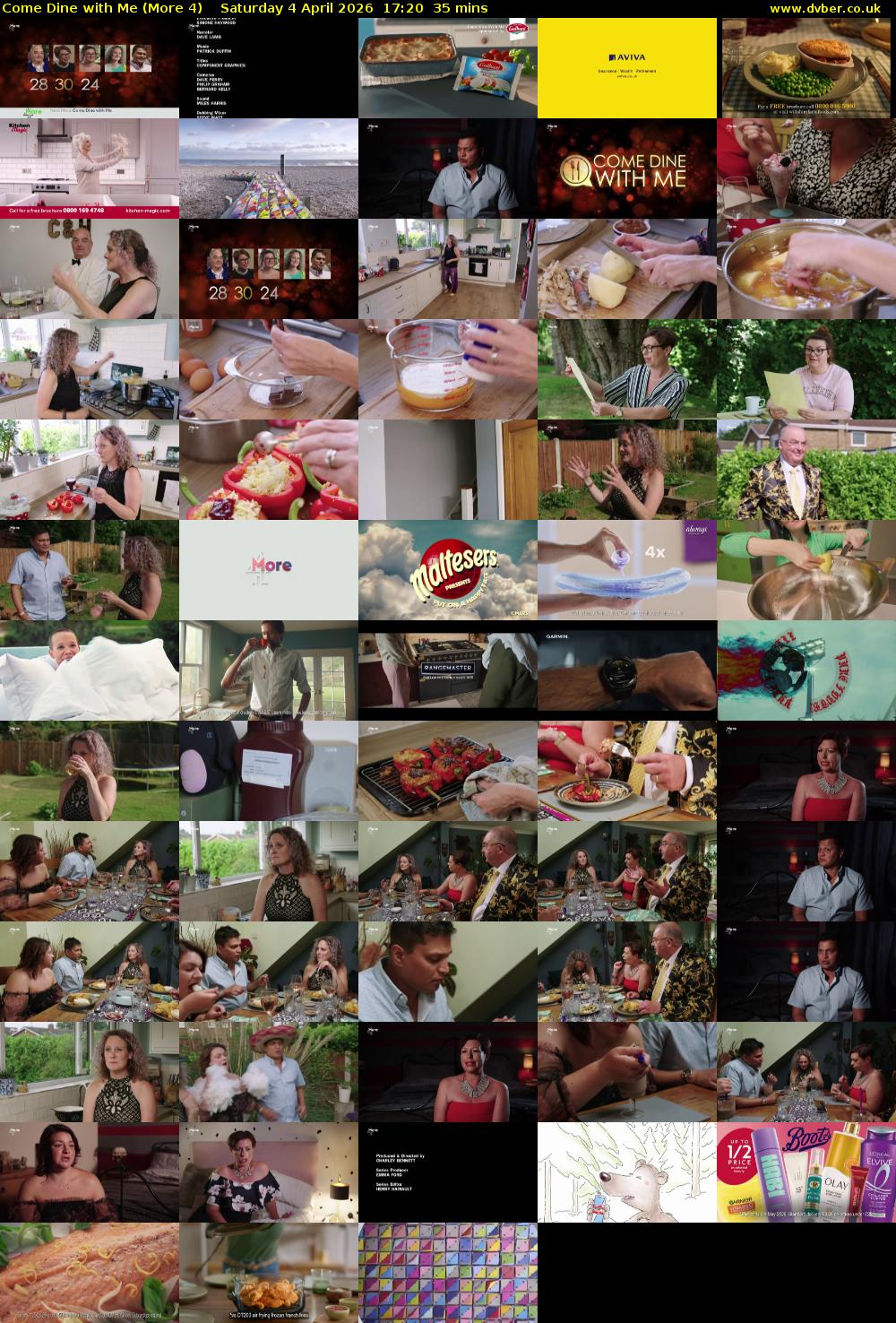 Come Dine with Me (More 4) Saturday 4 April 2026 17:20 - 17:55