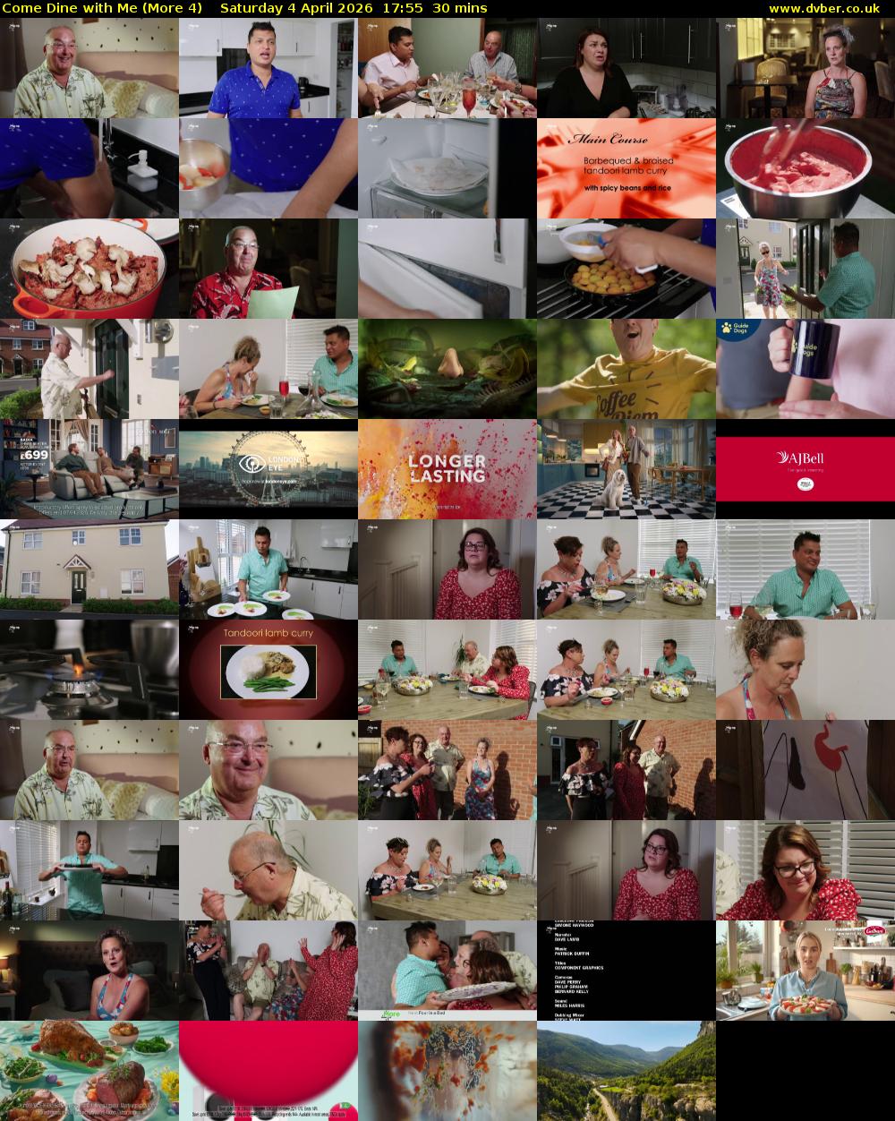 Come Dine with Me (More 4) Saturday 4 April 2026 17:55 - 18:25