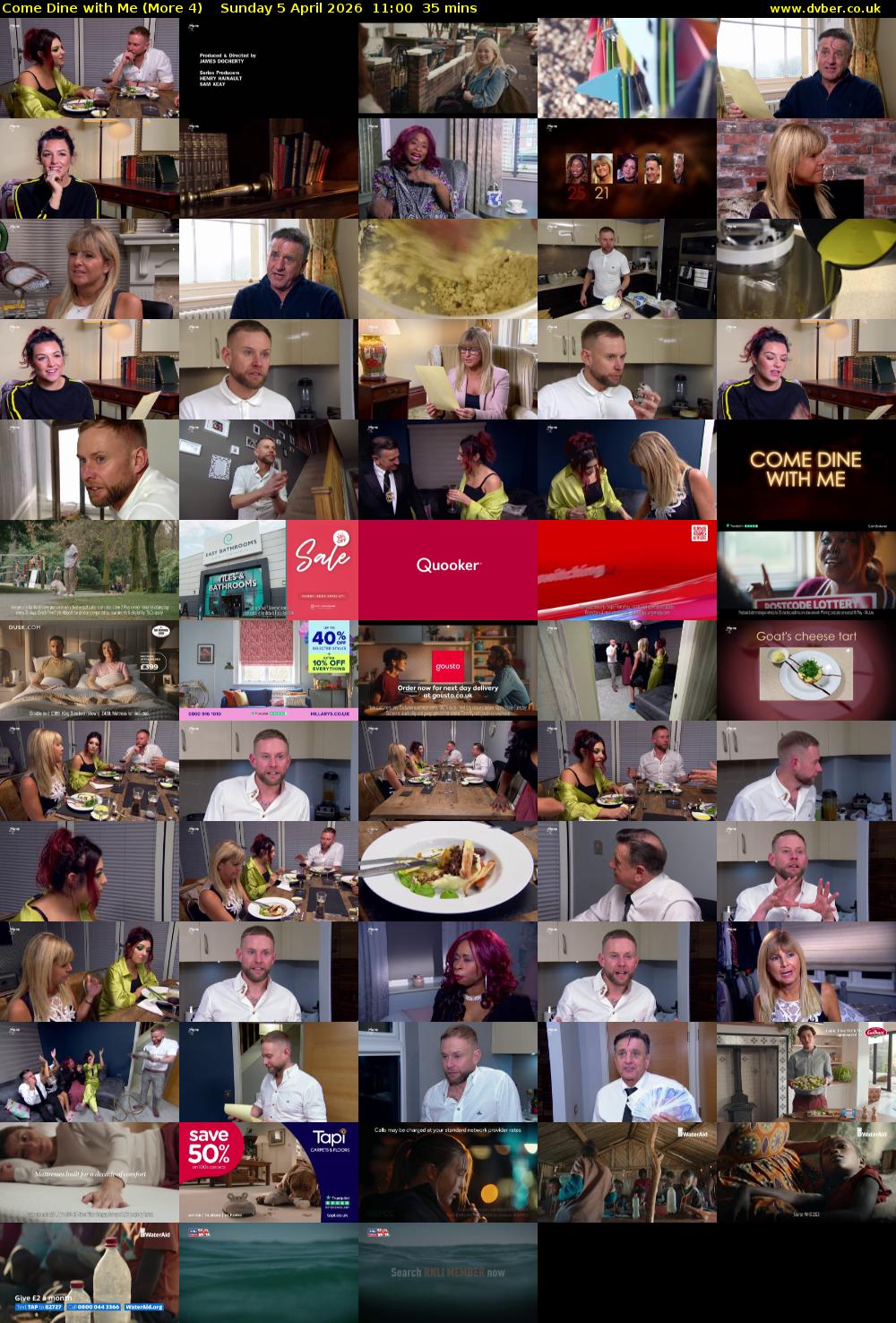 Come Dine with Me (More 4) Sunday 5 April 2026 11:00 - 11:35