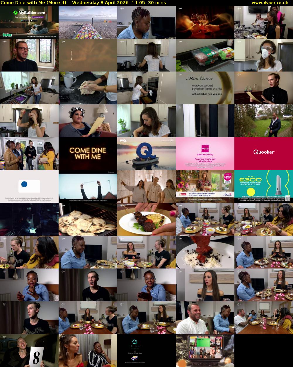 Come Dine with Me (More 4) Wednesday 8 April 2026 14:05 - 14:35