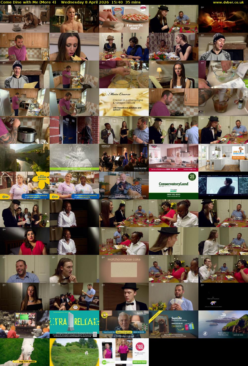 Come Dine with Me (More 4) Wednesday 8 April 2026 15:40 - 16:15