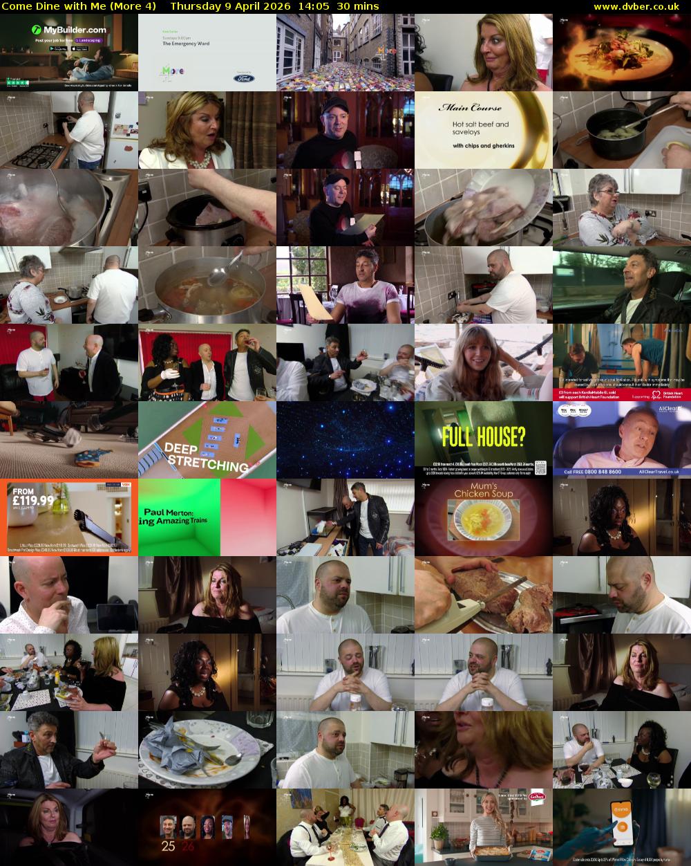 Come Dine with Me (More 4) Thursday 9 April 2026 14:05 - 14:35