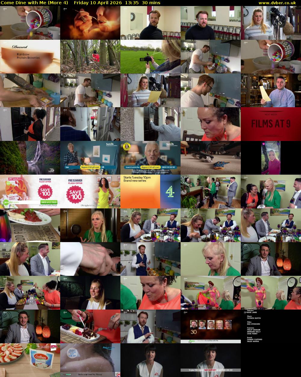Come Dine with Me (More 4) Friday 10 April 2026 13:35 - 14:05