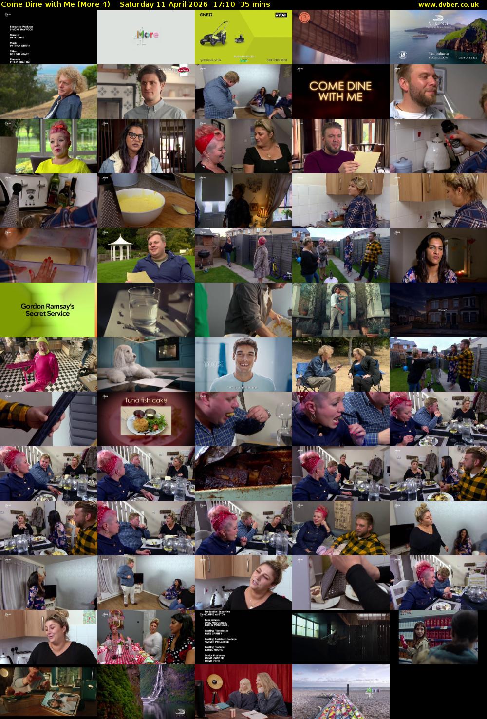 Come Dine with Me (More 4) Saturday 11 April 2026 17:10 - 17:45