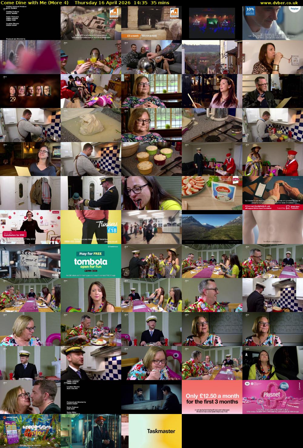 Come Dine with Me (More 4) Thursday 16 April 2026 14:35 - 15:10