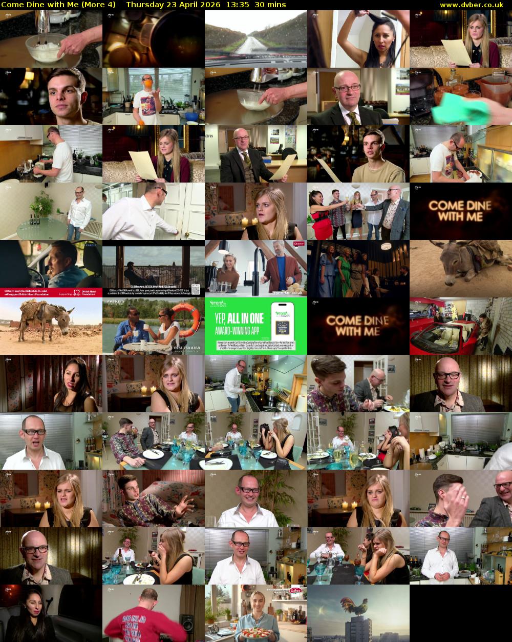 Come Dine with Me (More 4) Thursday 23 April 2026 13:35 - 14:05