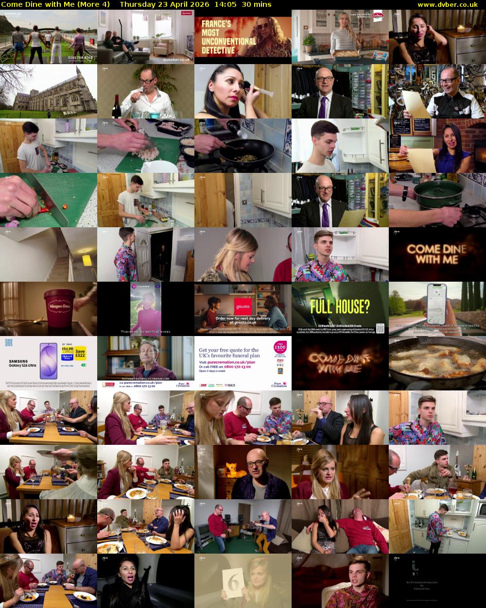 Come Dine with Me (More 4) Thursday 23 April 2026 14:05 - 14:35