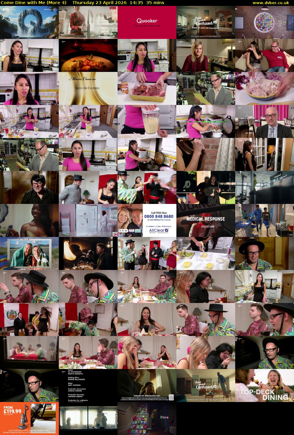 Come Dine with Me (More 4) Thursday 23 April 2026 14:35 - 15:10