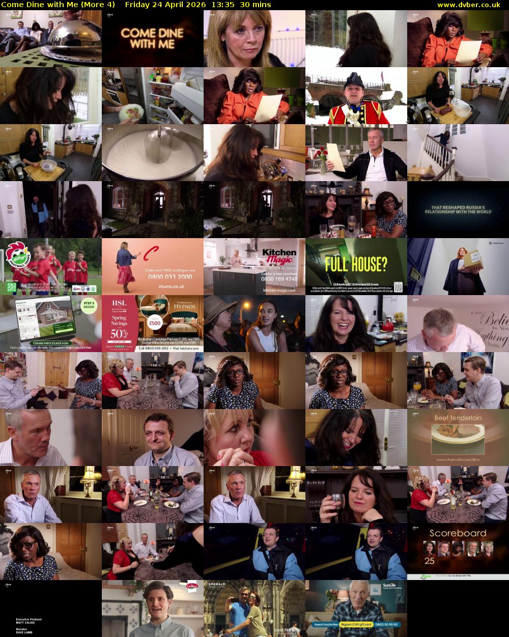 Come Dine with Me (More 4) Friday 24 April 2026 13:35 - 14:05