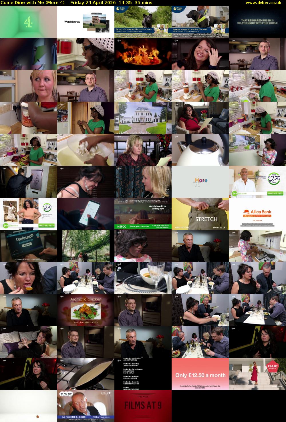 Come Dine with Me (More 4) Friday 24 April 2026 14:35 - 15:10