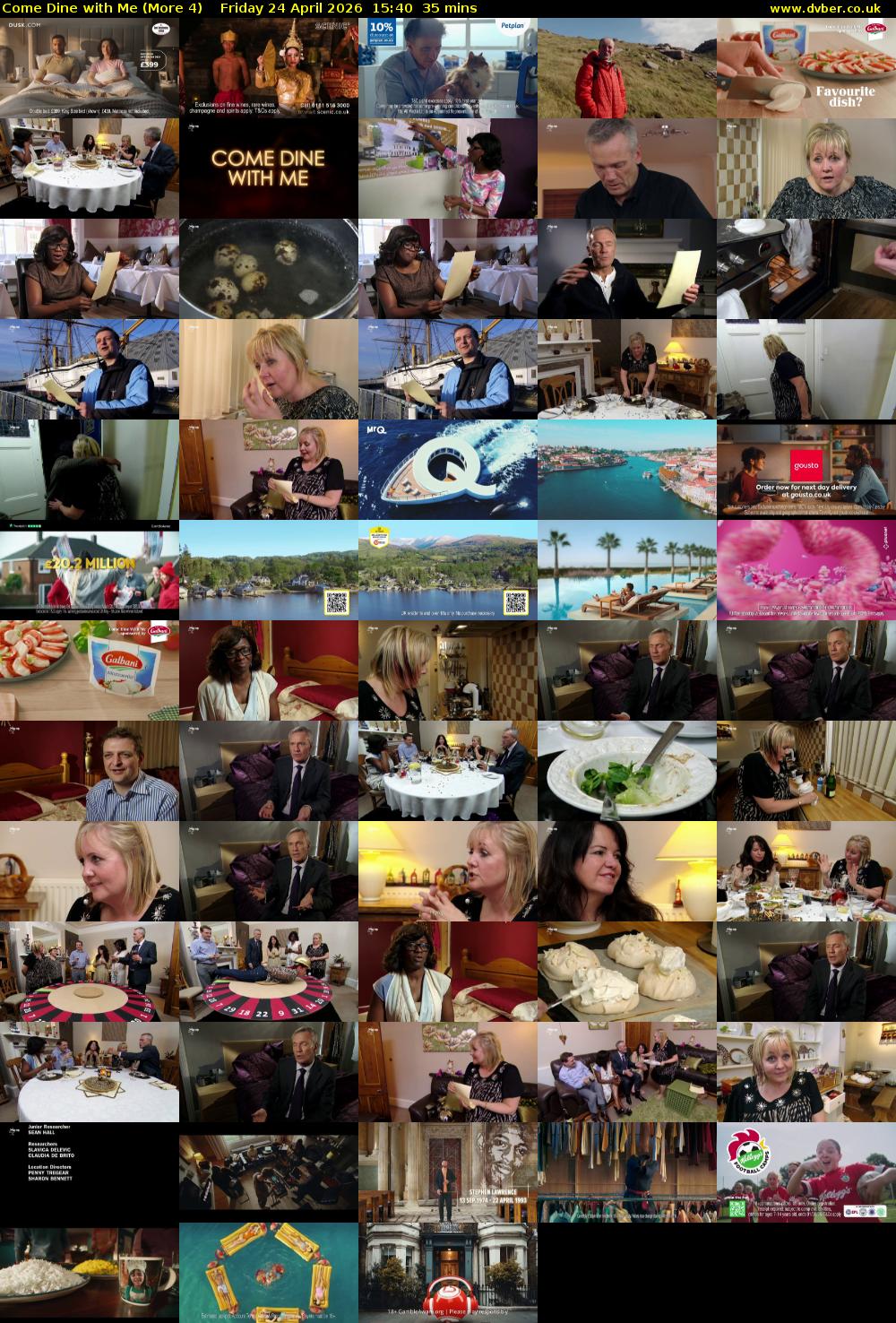 Come Dine with Me (More 4) Friday 24 April 2026 15:40 - 16:15