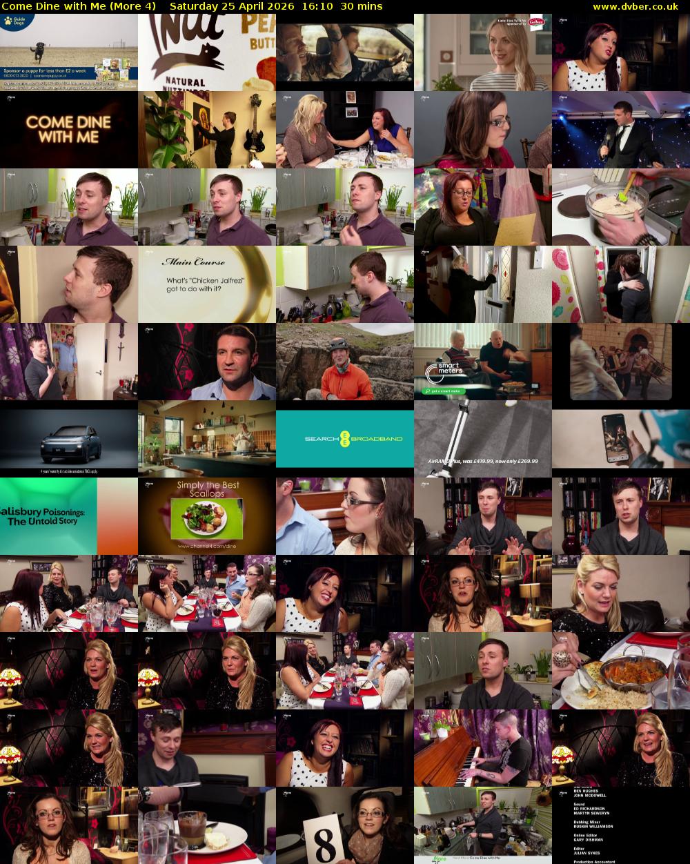 Come Dine with Me (More 4) Saturday 25 April 2026 16:10 - 16:40