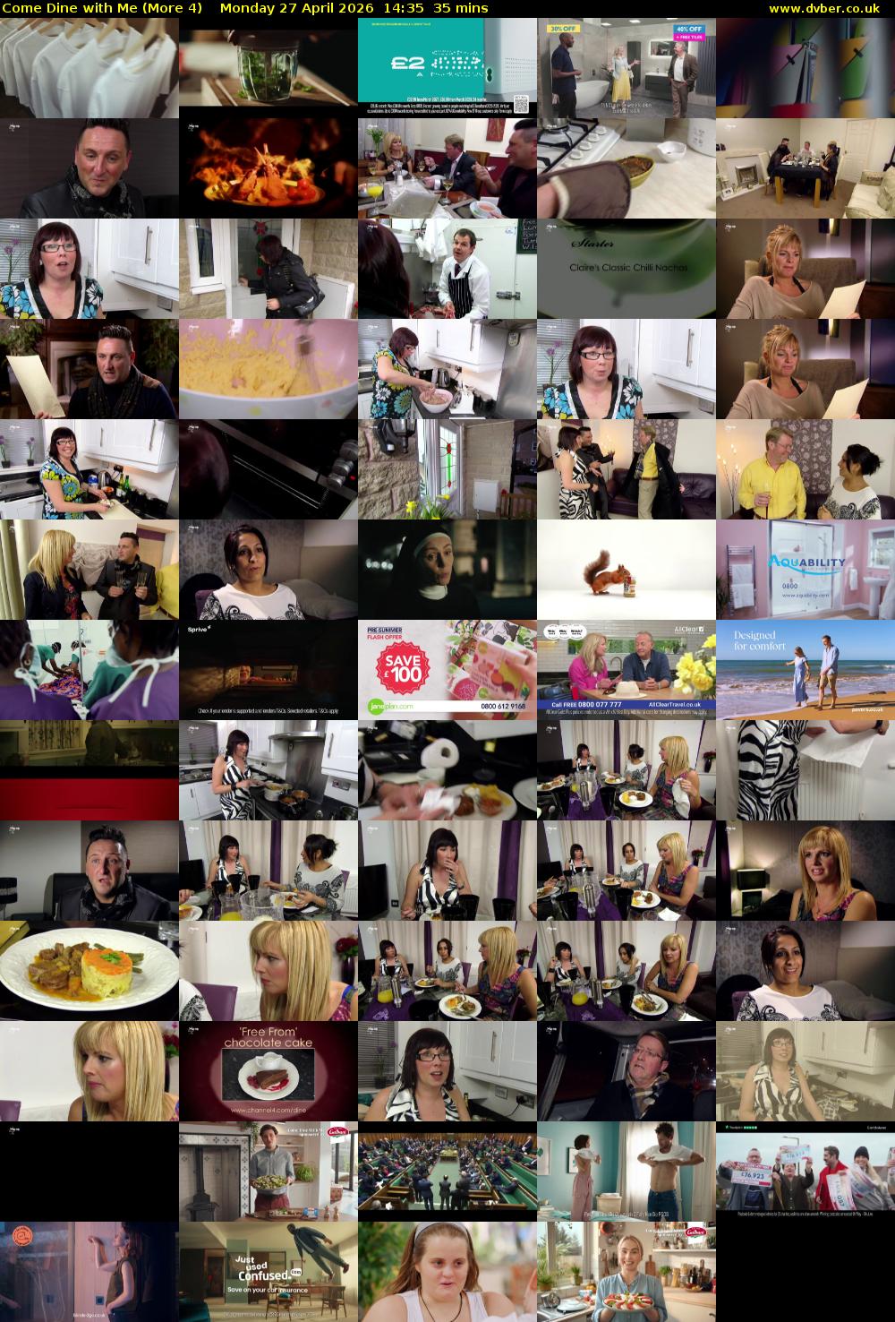 Come Dine with Me (More 4) Monday 27 April 2026 14:35 - 15:10