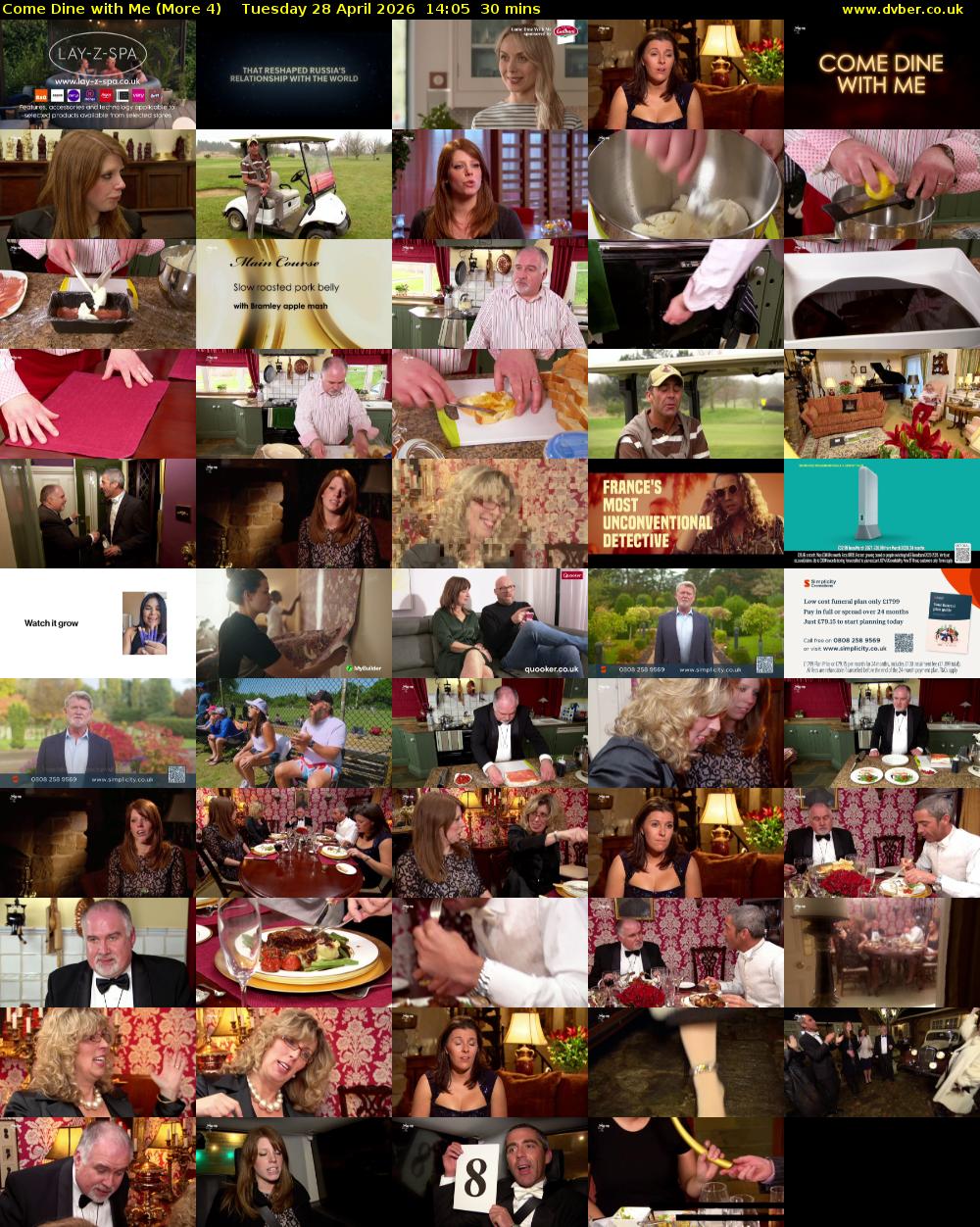 Come Dine with Me (More 4) Tuesday 28 April 2026 14:05 - 14:35