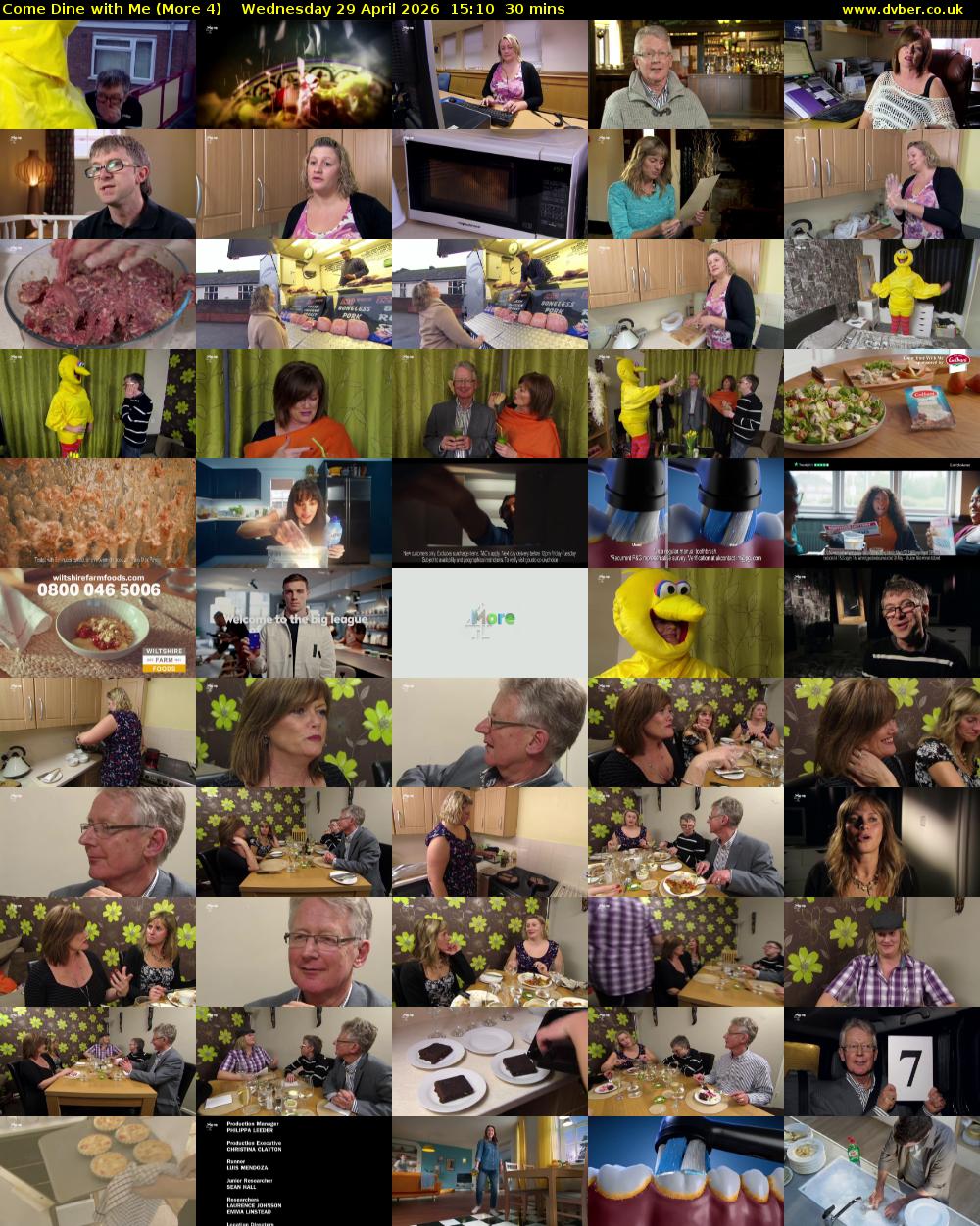 Come Dine with Me (More 4) Wednesday 29 April 2026 15:10 - 15:40