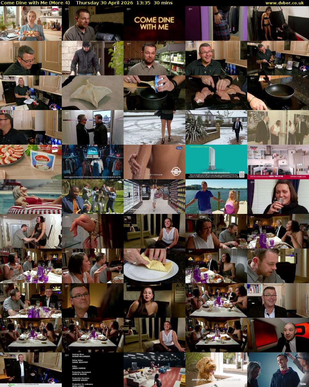 Come Dine with Me (More 4) Thursday 30 April 2026 13:35 - 14:05