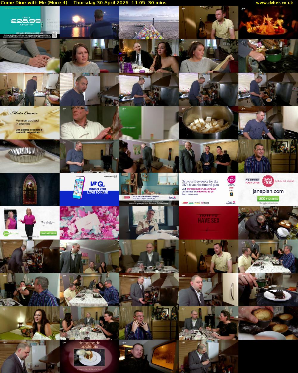 Come Dine with Me (More 4) Thursday 30 April 2026 14:05 - 14:35