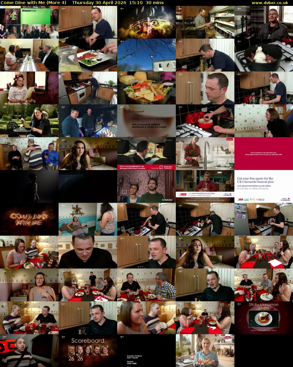 Come Dine with Me (More 4) Thursday 30 April 2026 15:10 - 15:40