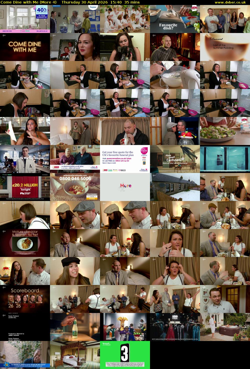 Come Dine with Me (More 4) Thursday 30 April 2026 15:40 - 16:15