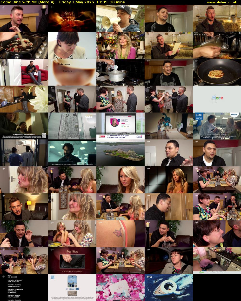Come Dine with Me (More 4) Friday 1 May 2026 13:35 - 14:05
