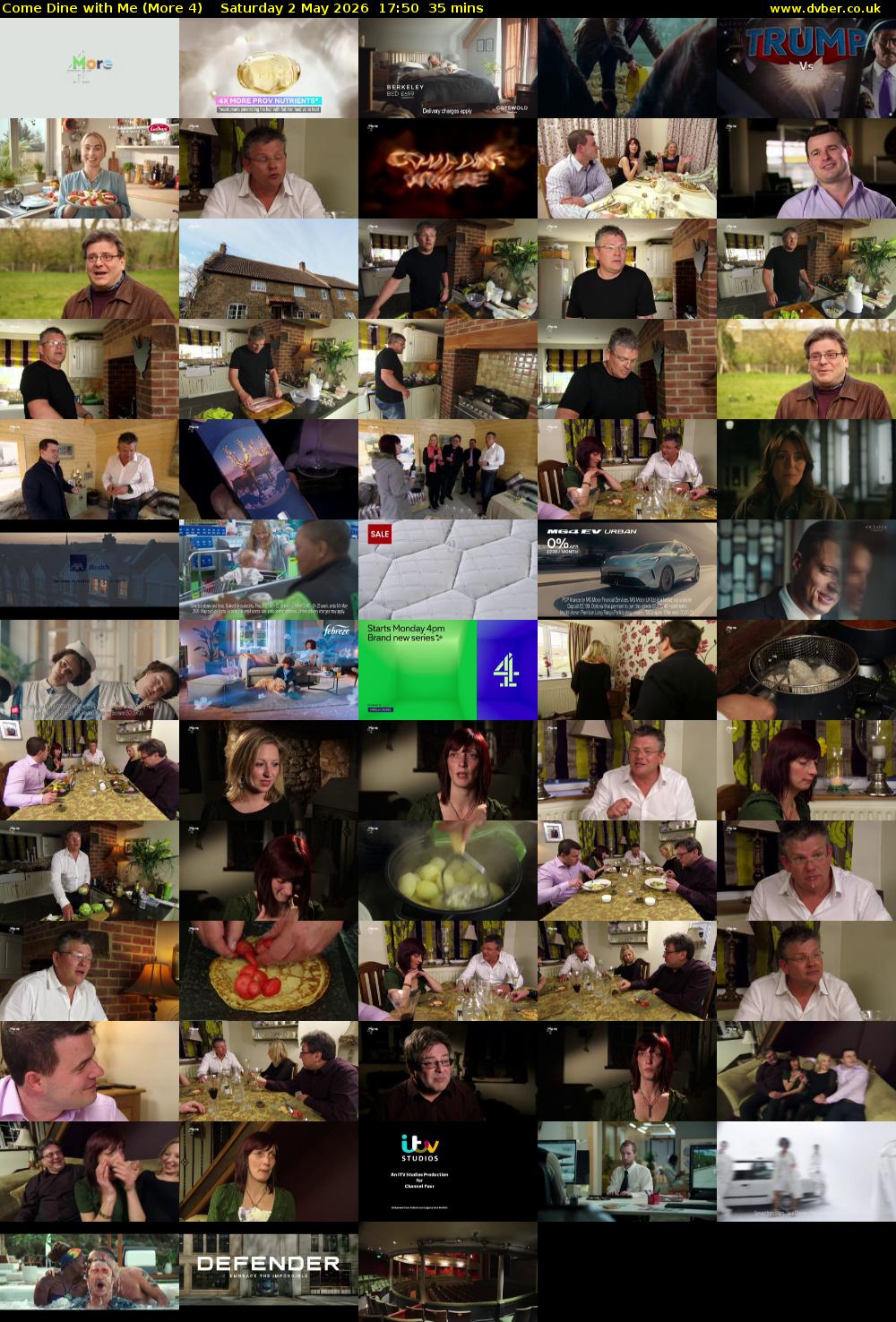Come Dine with Me (More 4) Saturday 2 May 2026 17:50 - 18:25
