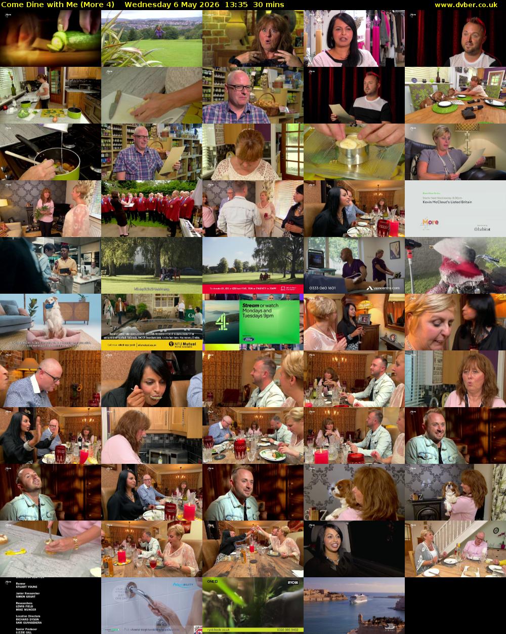 Come Dine with Me (More 4) Wednesday 6 May 2026 13:35 - 14:05