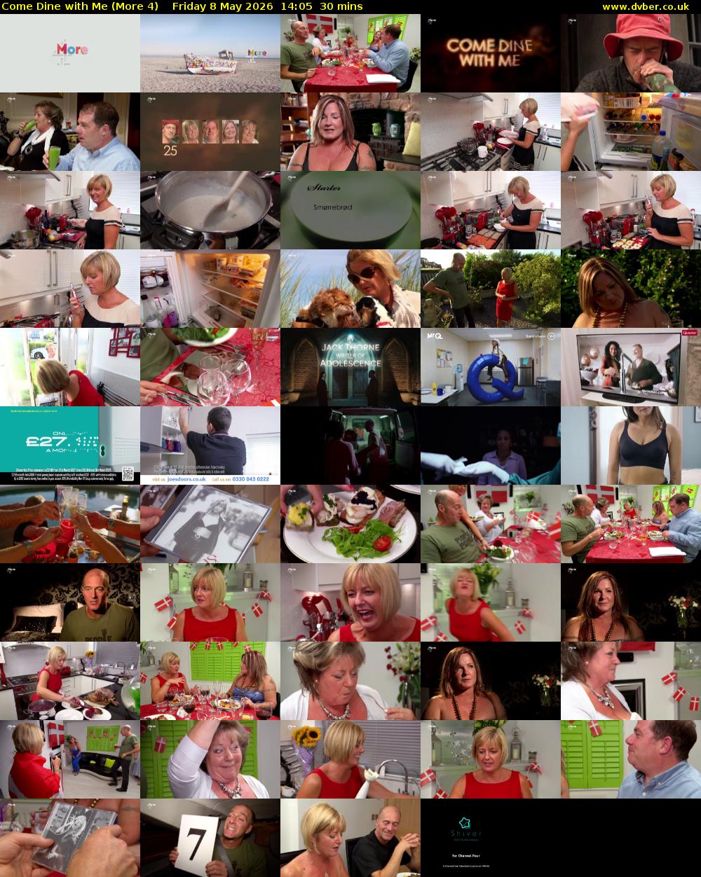 Come Dine with Me (More 4) Friday 8 May 2026 14:05 - 14:35