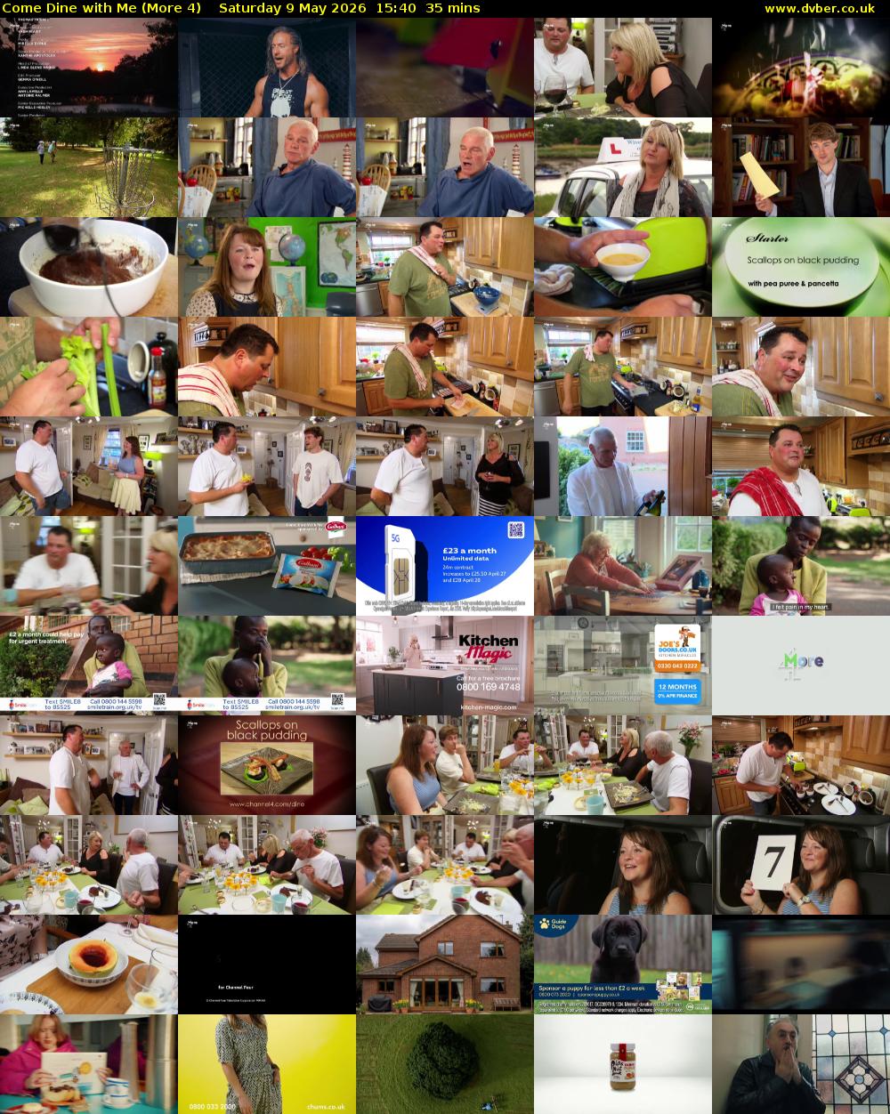 Come Dine with Me (More 4) Saturday 9 May 2026 15:40 - 16:15