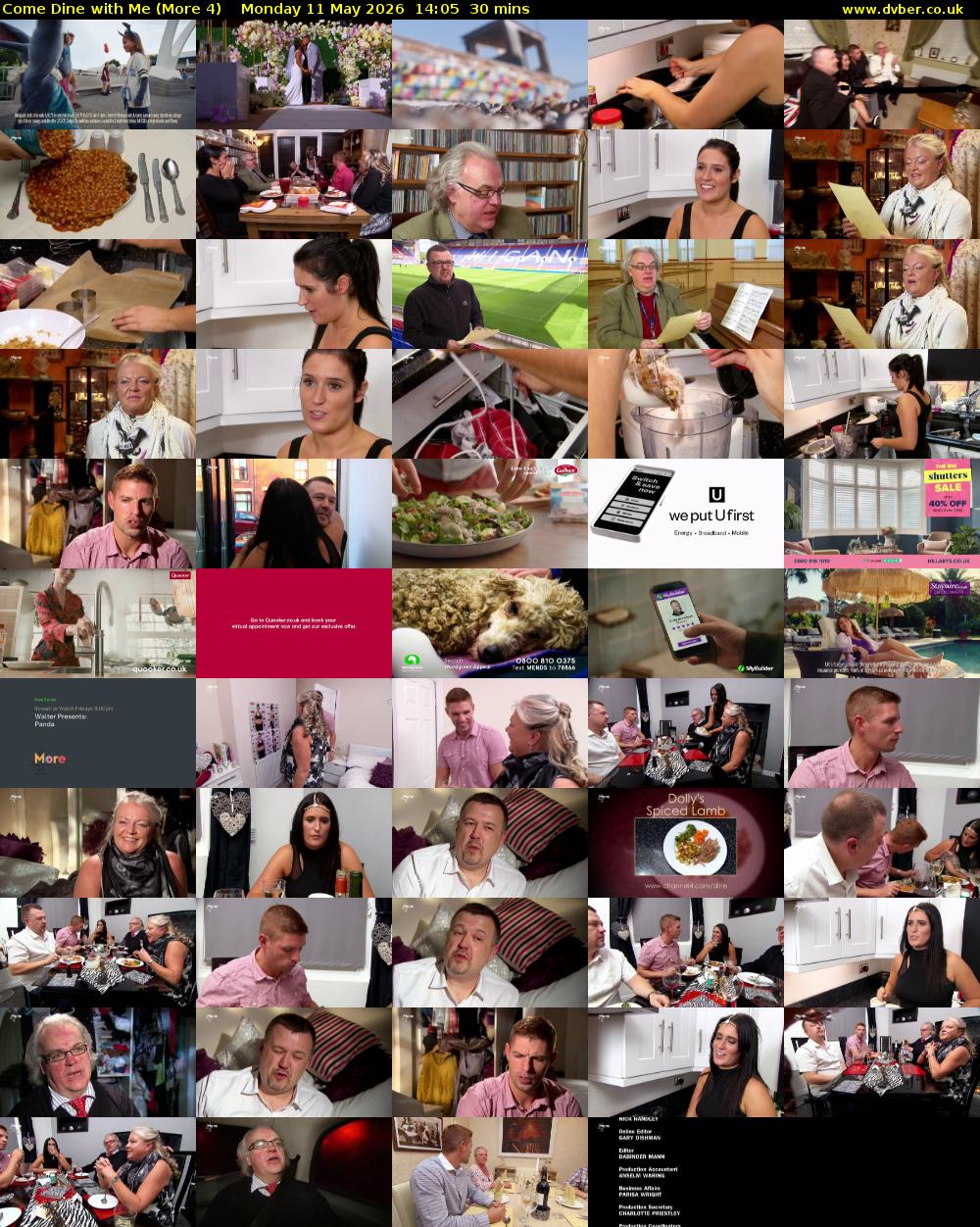 Come Dine with Me (More 4) Monday 11 May 2026 14:05 - 14:35