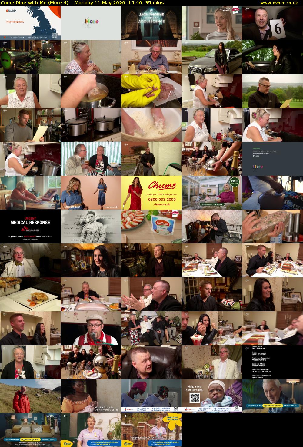 Come Dine with Me (More 4) Monday 11 May 2026 15:40 - 16:15