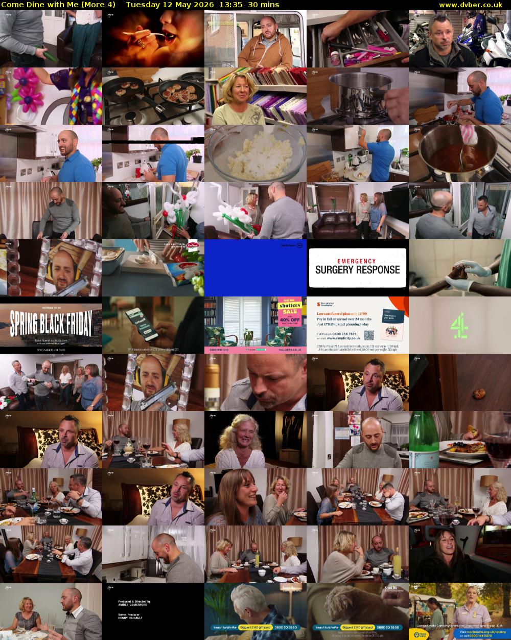 Come Dine with Me (More 4) Tuesday 12 May 2026 13:35 - 14:05