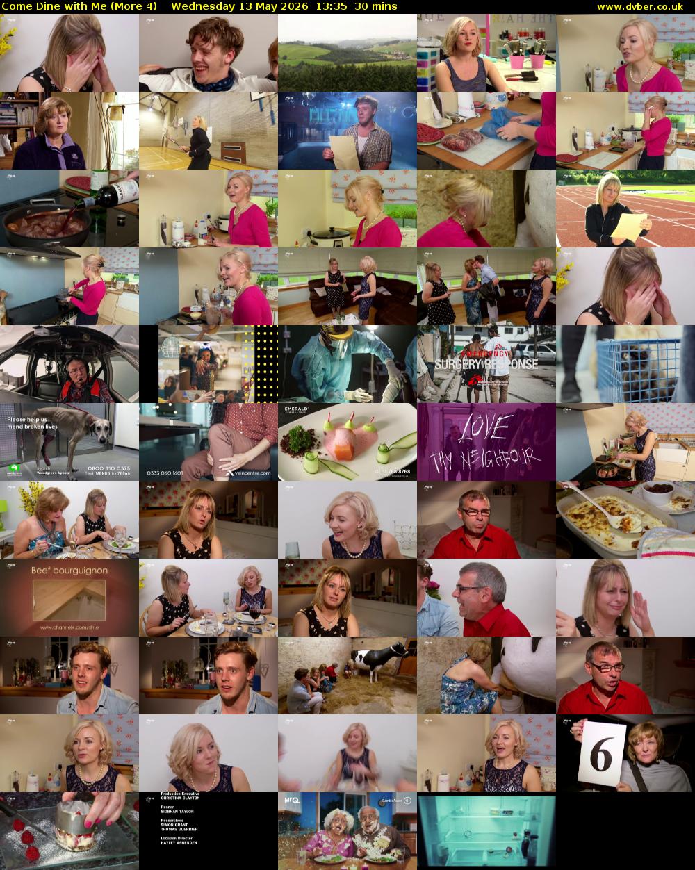 Come Dine with Me (More 4) Wednesday 13 May 2026 13:35 - 14:05