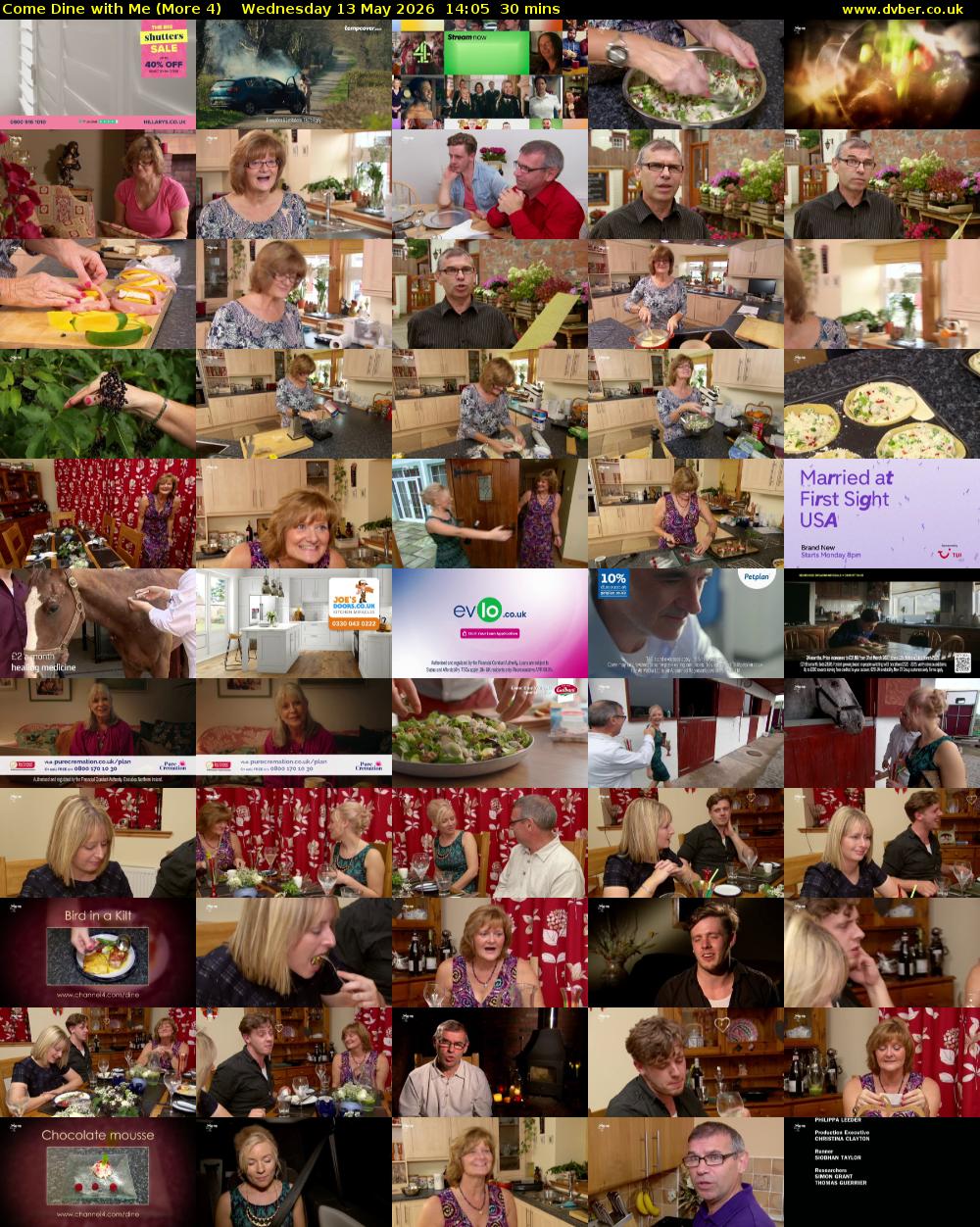 Come Dine with Me (More 4) Wednesday 13 May 2026 14:05 - 14:35