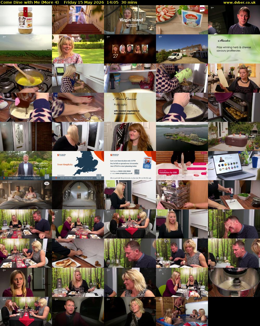Come Dine with Me (More 4) Friday 15 May 2026 14:05 - 14:35